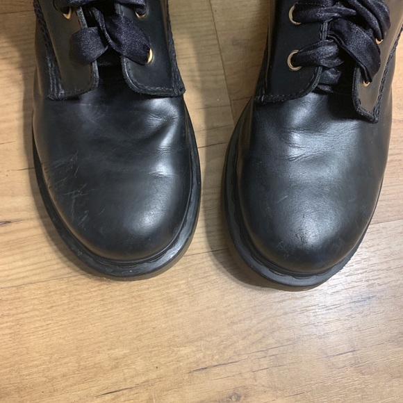 DR. MARTENS rare johari 12 eyelet tall ribbon boot - Picture 6 of 8